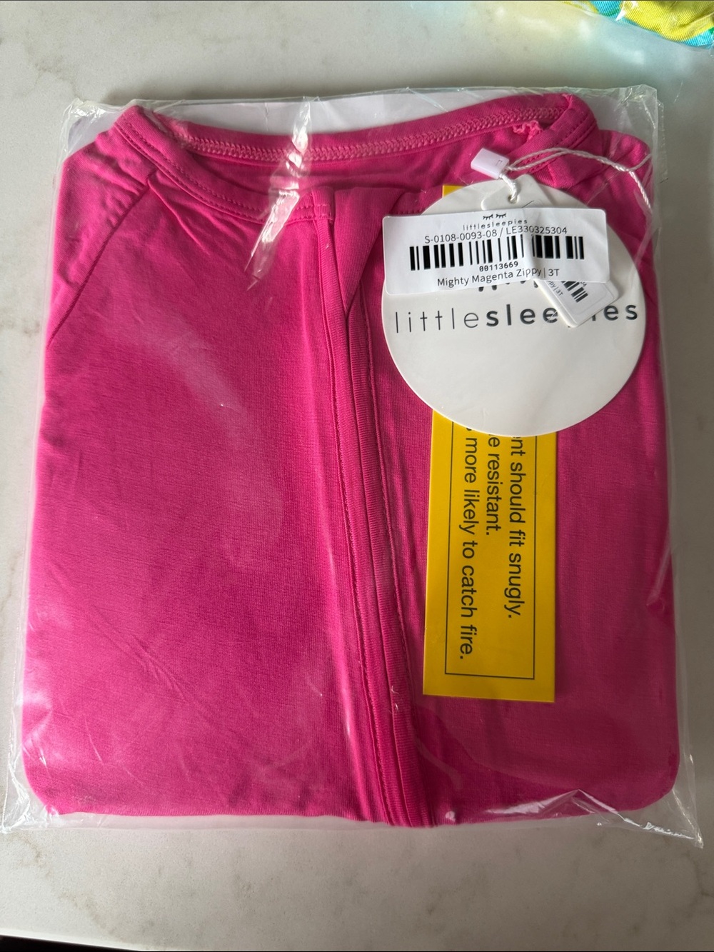 Little Sleepies Mighty Magenta Zip Pajama Set - Magenta